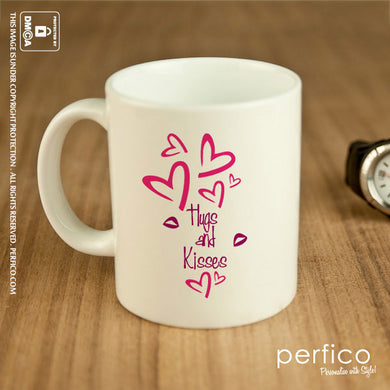 Hugs and Kisses © Personalized Coffee Mug
