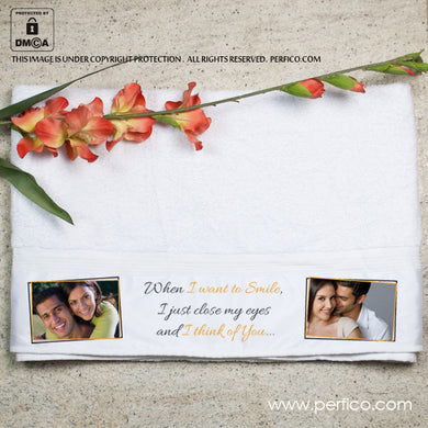 Picture Perfect © Photo Personalized Towel