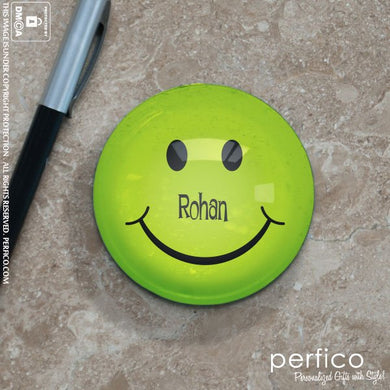 Smiley © Personalized Glass Paperweight